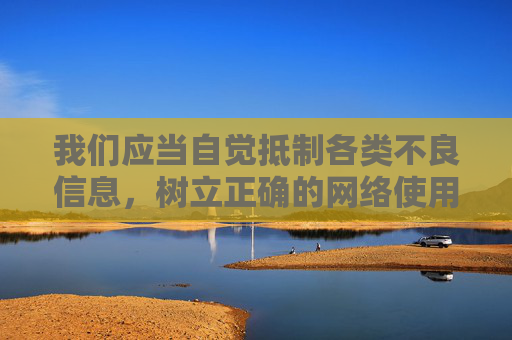 我们应当自觉抵制各类不良信息，树立正确的网络使用观念，选择积极健康、有益身心的内容。对于任何宣扬色情、暴力等违法违规的信息，要保持高度警惕，坚决不点击、不传播、不使用，共同维护清朗的网络空间