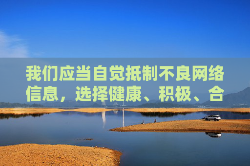 我们应当自觉抵制不良网络信息，选择健康、积极、合法的娱乐方式。互联网不是法外之地，每个公民都应遵守法律法规，共同维护清朗的网络空间。对于任何宣扬色情、暴力等违法违规内容的行为，相关部门将依法严厉打击