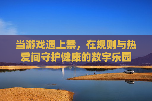当游戏遇上禁,在规则与热爱间守护健康的数字乐园 当游戏遇上禁,在规则与热爱间守护健康的数字乐园
