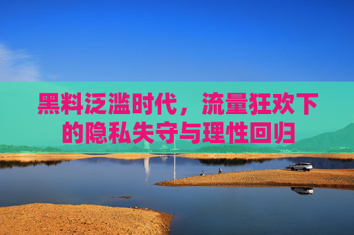 黑料泛滥时代,流量狂欢下的隐私失守与理性回归 黑料泛滥时代,流量狂欢下的隐私失守与理性回归