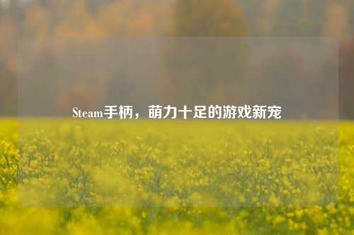 Steam手柄，萌力十足的游戏新宠