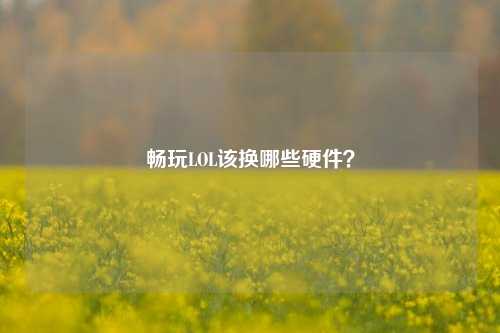 畅玩LOL该换哪些硬件？