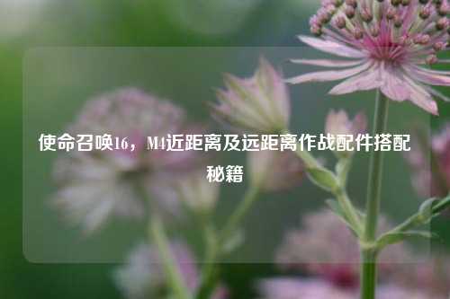 使命召唤16，M4近距离及远距离作战配件搭配秘籍