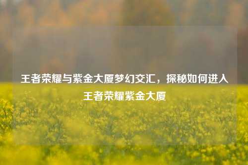 王者荣耀与紫金大厦梦幻交汇，探秘如何进入王者荣耀紫金大厦