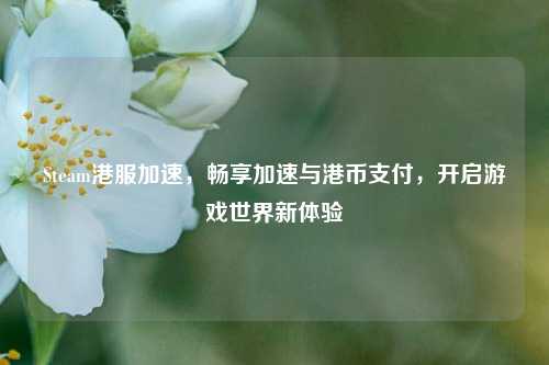 Steam港服加速,畅享加速与港币支付,开启游戏世界新体验