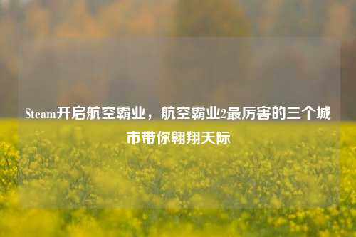 Steam开启航空霸业，航空霸业2最厉害的三个城市带你翱翔天际