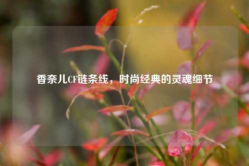 香奈儿CF链条线，时尚经典的灵魂细节