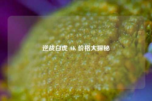 逆战白虎 AK 价格大探秘