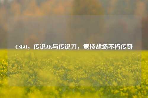 CSGO，传说AK与传说刀，竞技战场不朽传奇