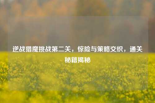 逆战猎魔挑战第二关,惊险与策略交织,通关秘籍揭秘